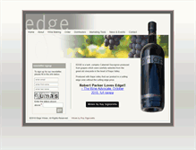 Tablet Screenshot of edgewines.com